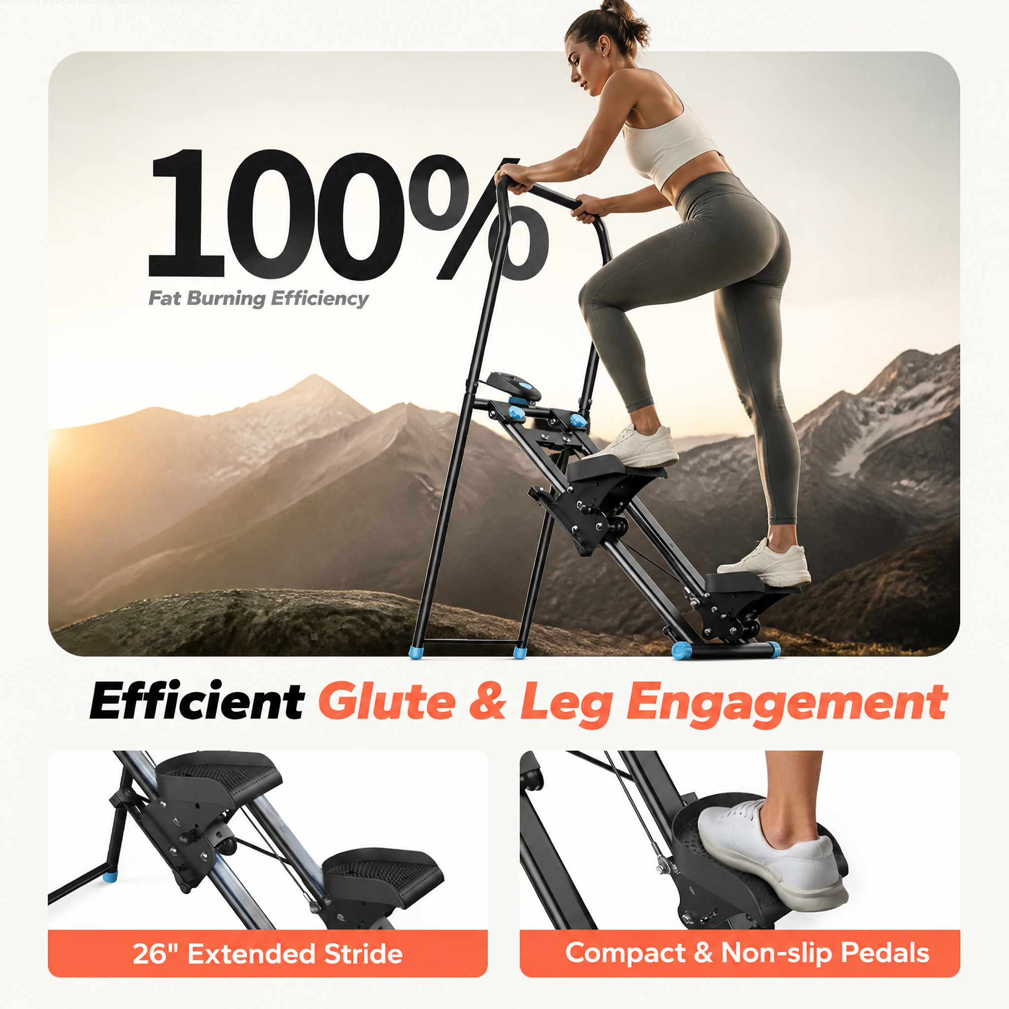 Folding Stair Stepper for Home Gym