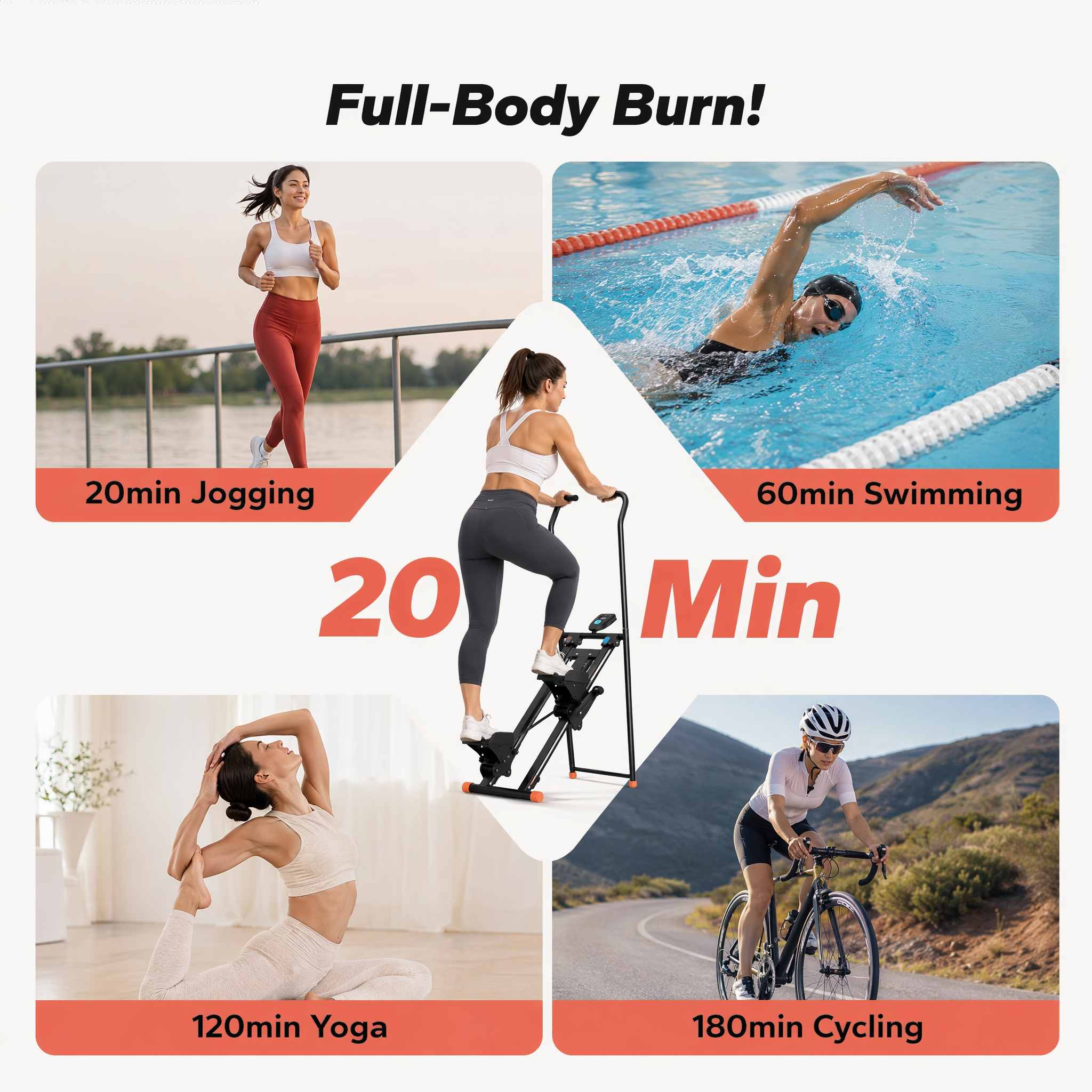 Folding Stair Stepper for Home Gym