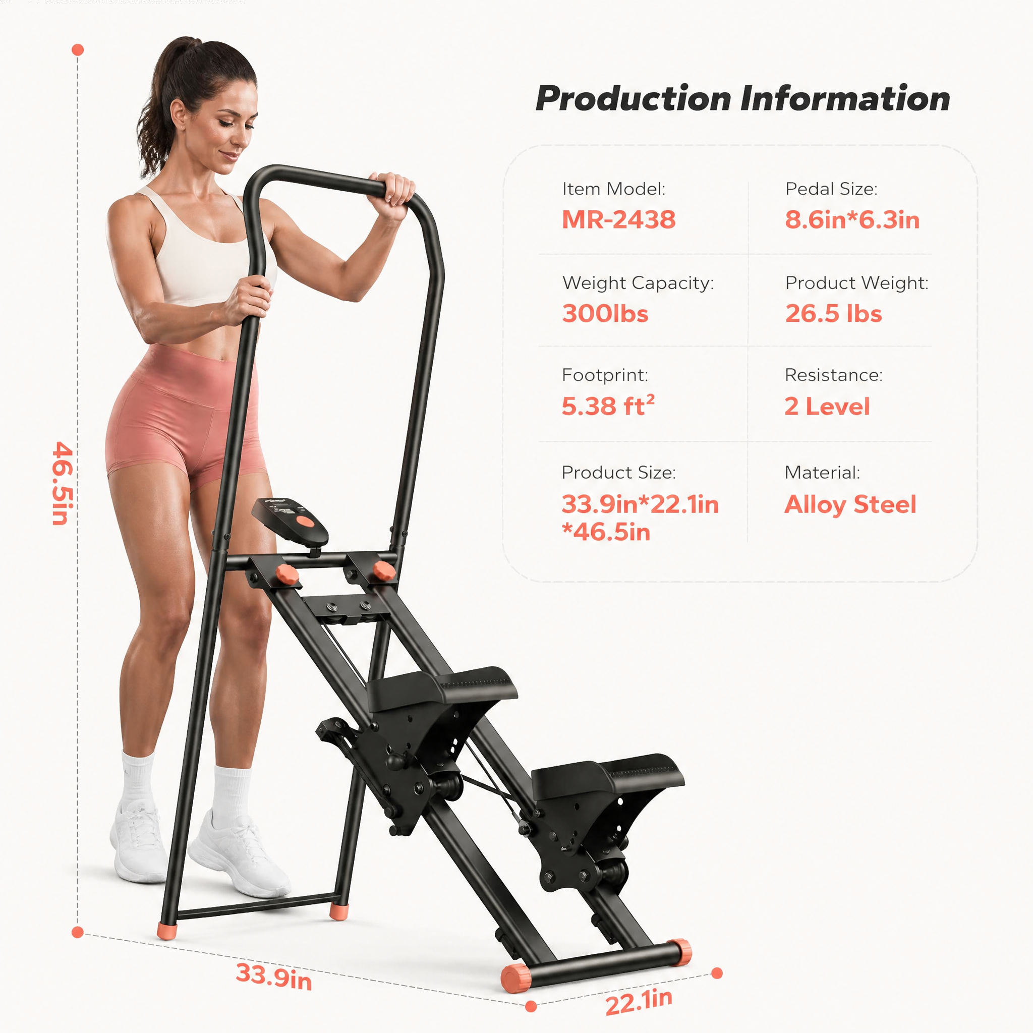 Folding Stair Stepper for Home Gym