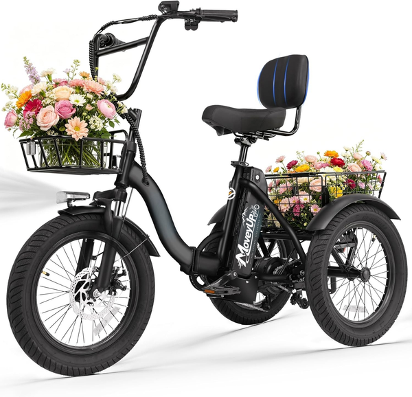Black ROVANTI Electric Tricycle
