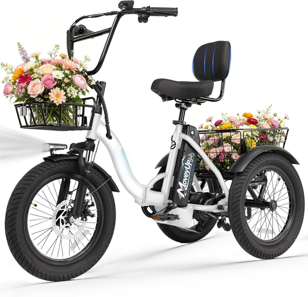 White Rovanti Electric Tricycle